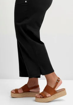 Weite 7/8-Hose mit Gummizugbund