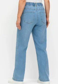 Weite Jeans im Curvy-Schnitt ELLA, mit Teilgummibund