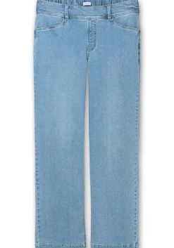 Weite Jeans im Curvy-Schnitt ELLA, mit Teilgummibund