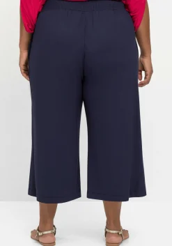 Weite Jerseyhose in 3/4-Länge, mit Smokbund