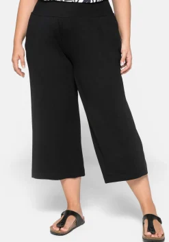 Weite Jerseyhose in 3/4-Länge, mit Smokbund