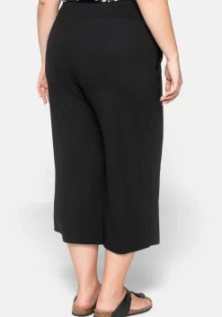 Weite Jerseyhose in 3/4-Länge, mit Smokbund