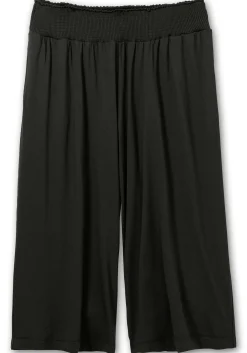 Weite Jerseyhose in 3/4-Länge, mit Smokbund