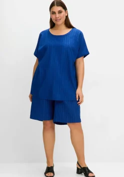 Weite Tunika mit dekorativem Rückenausschnitt