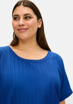 Weite Tunika mit dekorativem Rückenausschnitt