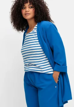 Weite verkürzte Hose mit Schlupfbund