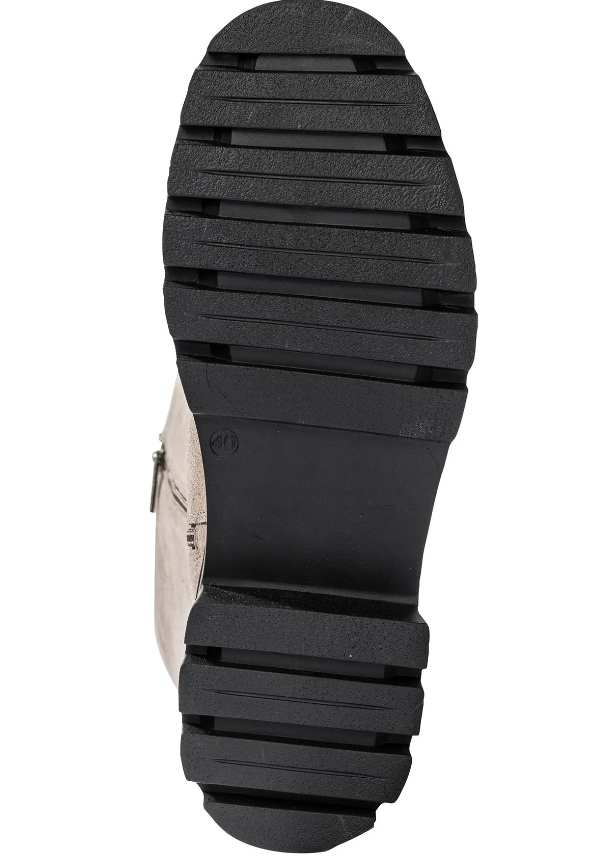 Weitschaft-Lederstiefel mit Stretcheinsatz