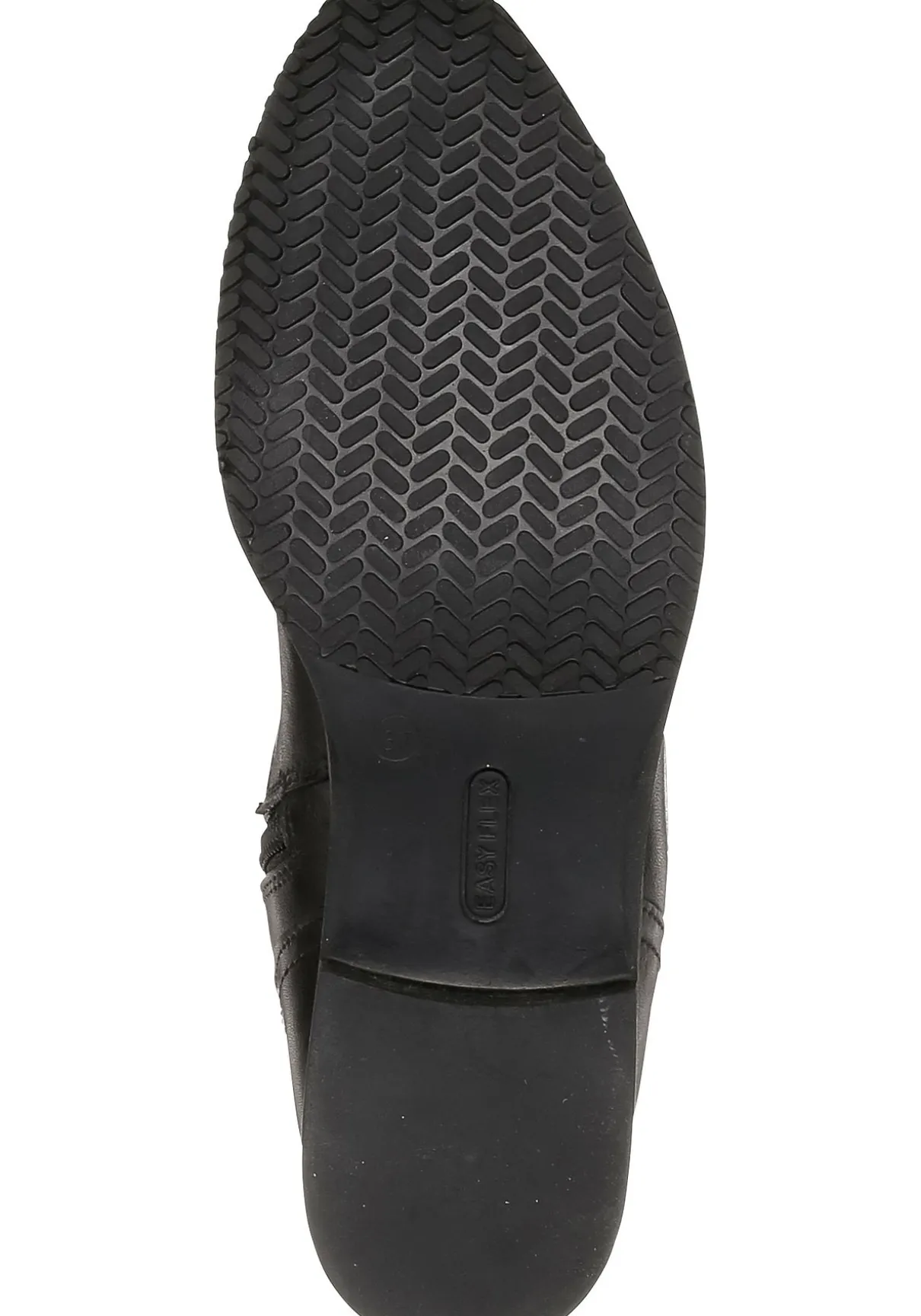 Weitschaftstiefel aus Leder mit drei Zierschnallen