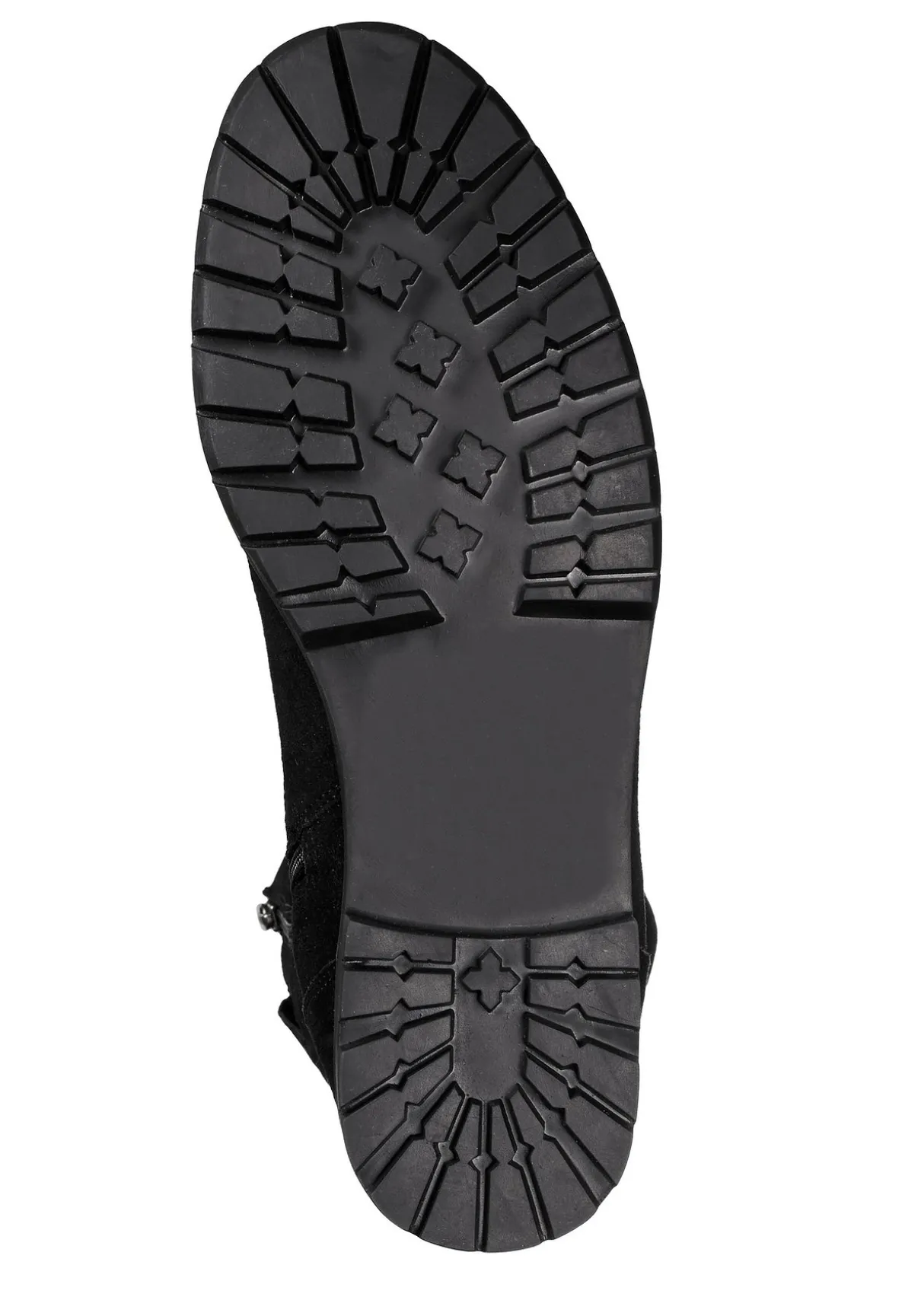 Weitschaftstiefel aus Leder, mit Zierreißverschluss