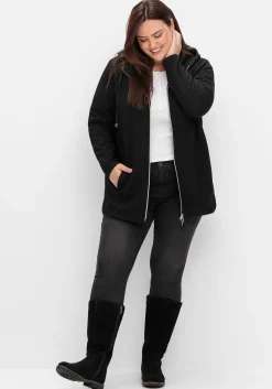 Weitschaftstiefel aus Leder, mit Zierreißverschluss