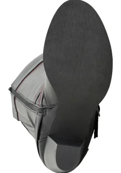 Weitschaftstiefel im Cowboy-Stil, mit Blumenstickerei