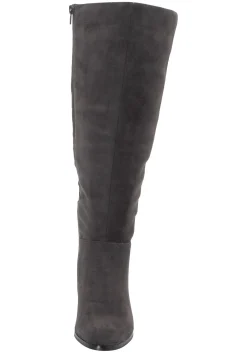 Weitschaftstiefel mit Stretch-Einsatz, in 3 Schaftweiten