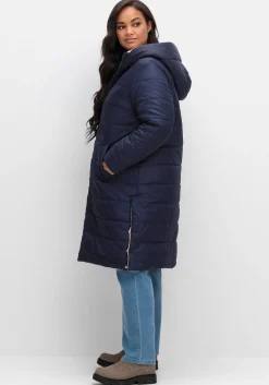 Wende-Steppmantel mit Kapuze