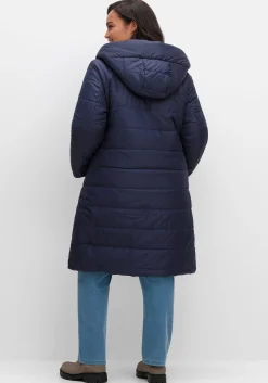 Wende-Steppmantel mit Kapuze