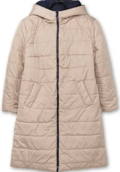 Wende-Steppmantel mit Kapuze