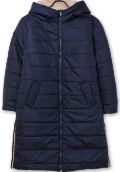 Wende-Steppmantel mit Kapuze