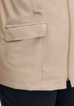 Weste aus Microfaser, mit Umlegekragen