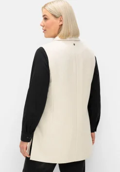 Weste mit Reverskragen, mit Wolle