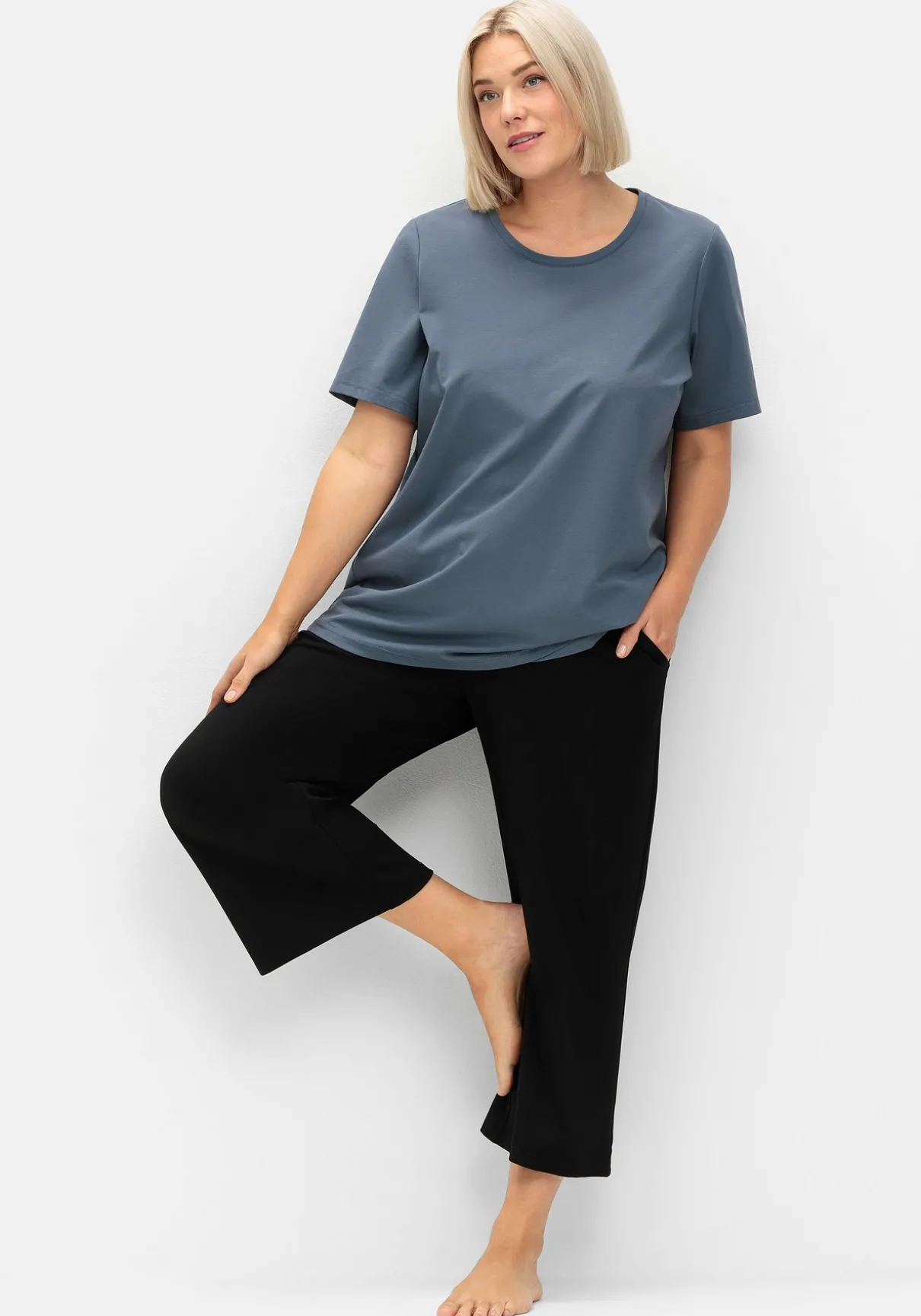 Yogahose in 7/8-Länge, aus Funktionsmaterial